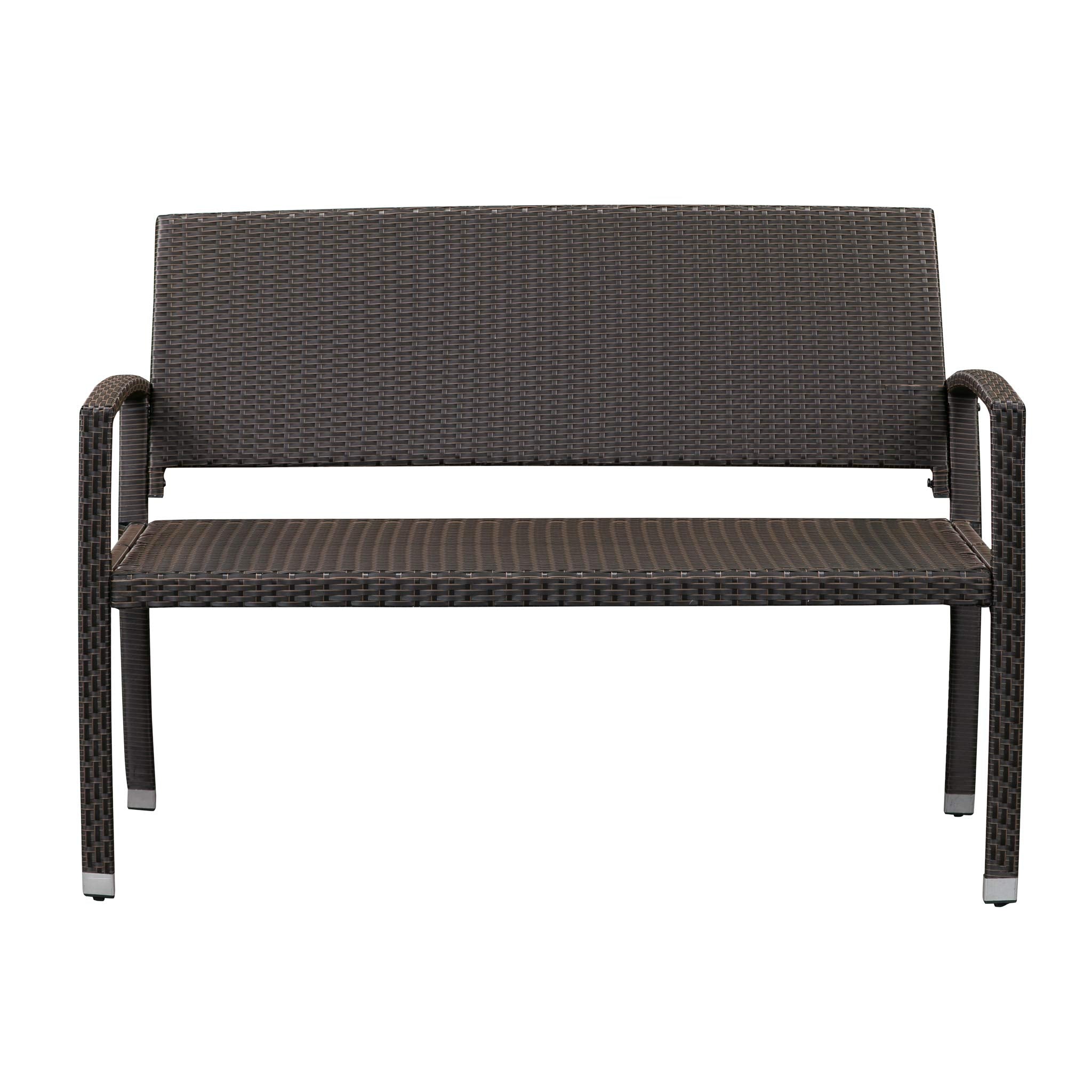 Miles Patio PU Wicker Steel Frame