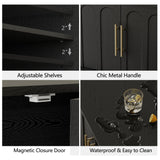 67" Modern TV Stand for 75 Inch TV with Adjustable Shelves