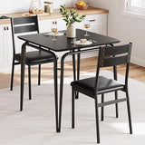 3-Piece Dining Table Set for Small Spaces