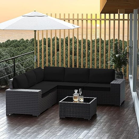 Outdoor Patio Furniture Set with Propane Fire Pit Table