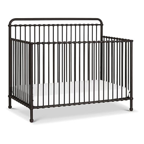 Winston 4-in-1 Convertible Metal Crib in Vintage Iron, Greenguard Gold Certified