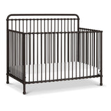 Winston 4-in-1 Convertible Metal Crib in Vintage Iron, Greenguard Gold Certified