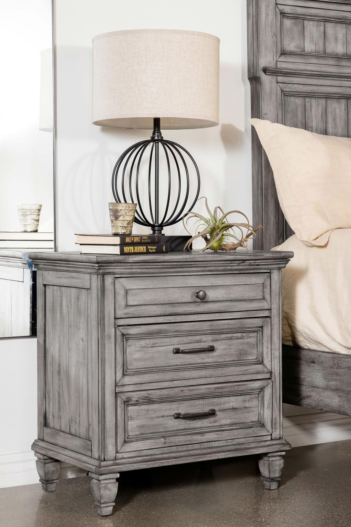 Avenue Nightstand, Weathered Grey