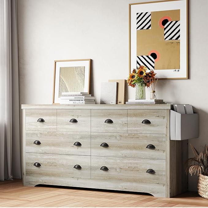 Dresser 8 Drawer with Charging Station