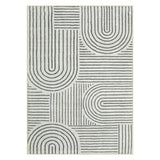 Abstract Washable Area Rug, 5x7 Rug for Bedroom Non-Slip Soft Living Room Rug,