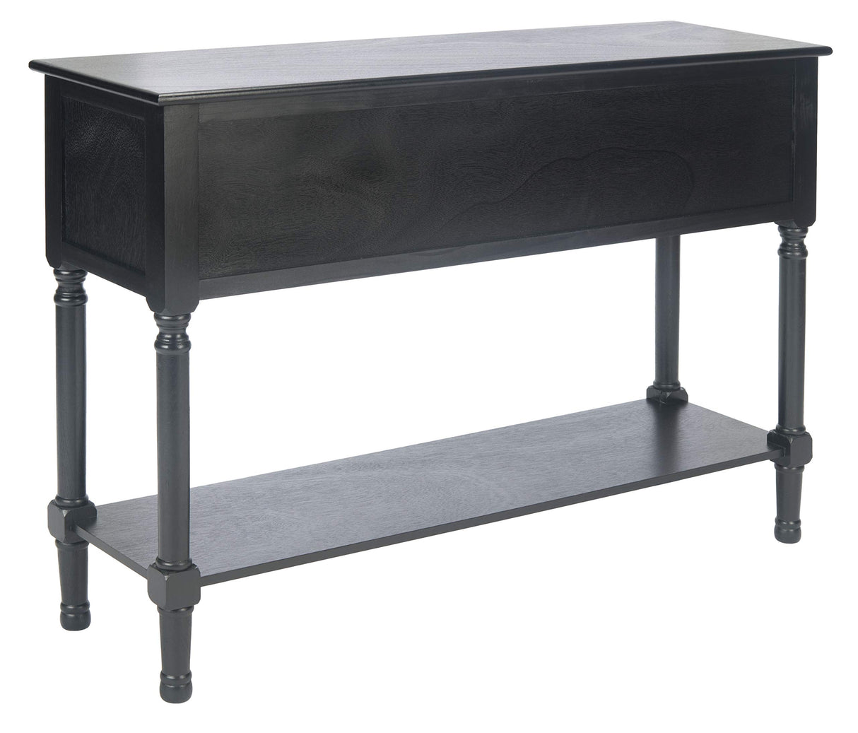 Safavieh Home Collection Haines Black 4-Drawer Bottom Shelf Console Table