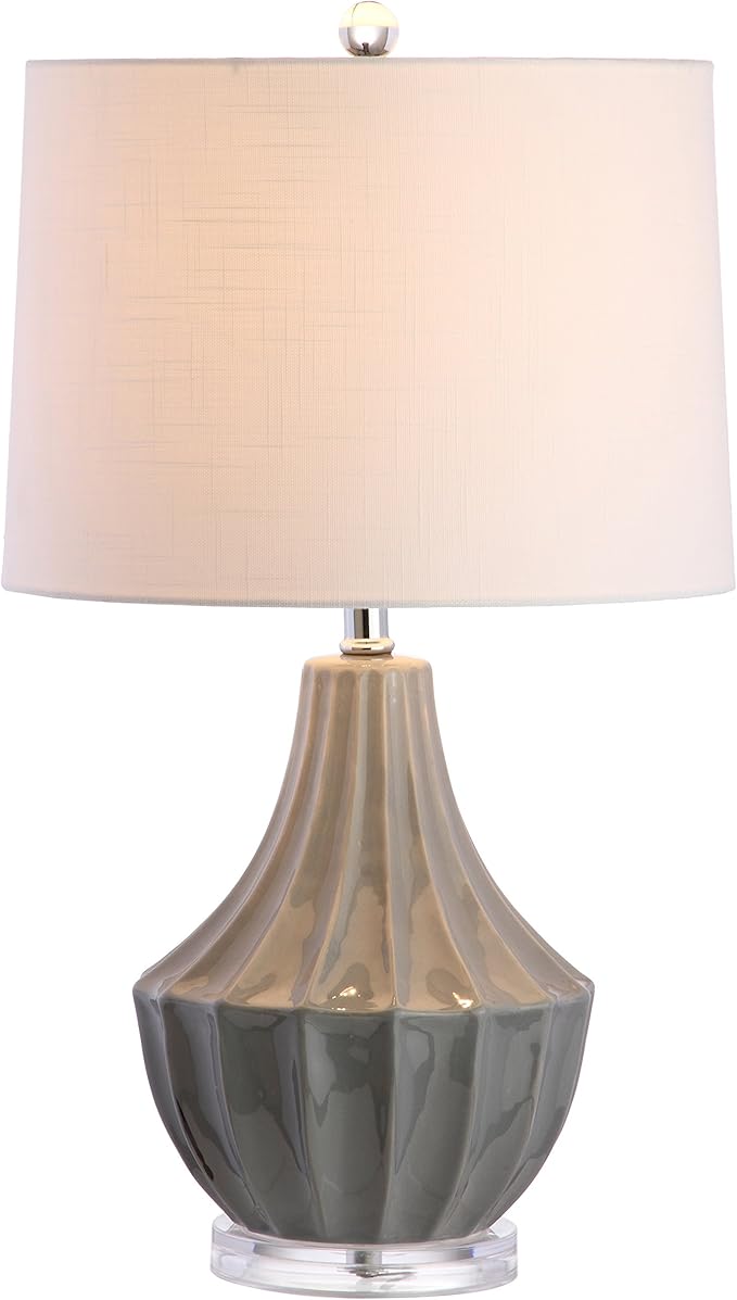 JYL8018B Tate 24.5" Ceramic LED Table Lamp Contemporary Transitional Bedside