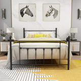 Metal Bed Frame Full Size with Headboard and Footboard Double Platform Mattress Base