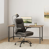 Office Chair, Executive Leather Chair Home Office Desk Chairs, Ergonomic Computer