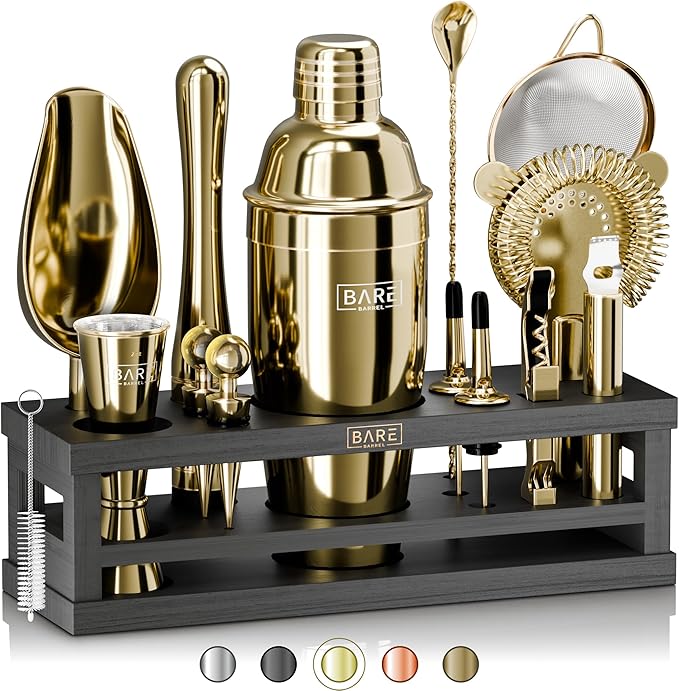 Mixology Bartender Kit Bar Set | 16-Piece Cocktail Shaker Set | Martini Barware Mixing