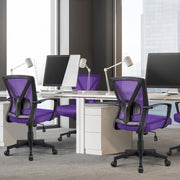 Office Chair Ergonomic Desk Chair Mid-Back Mesh Swivel Computer Chair Lumbar Support