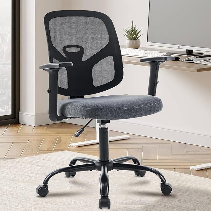 Office Computer Desk Chair, Ergonomic Mesh Rolling Work Swivel Chairs Adjustable Cute