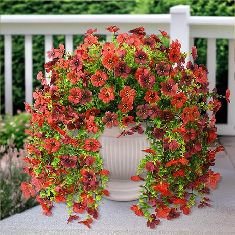 Artificial Hanging Flowers for Outdoors Spring Decoration