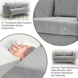 Loveseat, Small Sofa Couch for Living Room,Boucle Couches Sofa