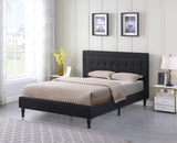 Athena II Premiere Classics Upholstered Linen Cloth Platform Bed II Button Tufted II 43.5"