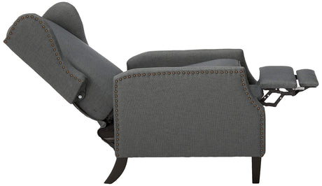 Wescott Traditional Fabric Recliner, Charcoal