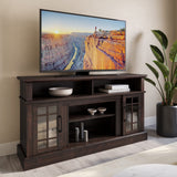 Traditional 58 Inch Rustic Wood TV Stand & Media Entertainment Center Console Table