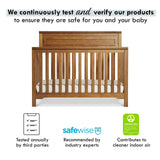 4-in-1 Convertible Crib in Chestnut