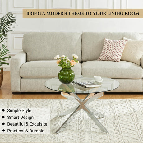 Coffee Tables for Living Room, Home Office, Modern & Simple Center Table