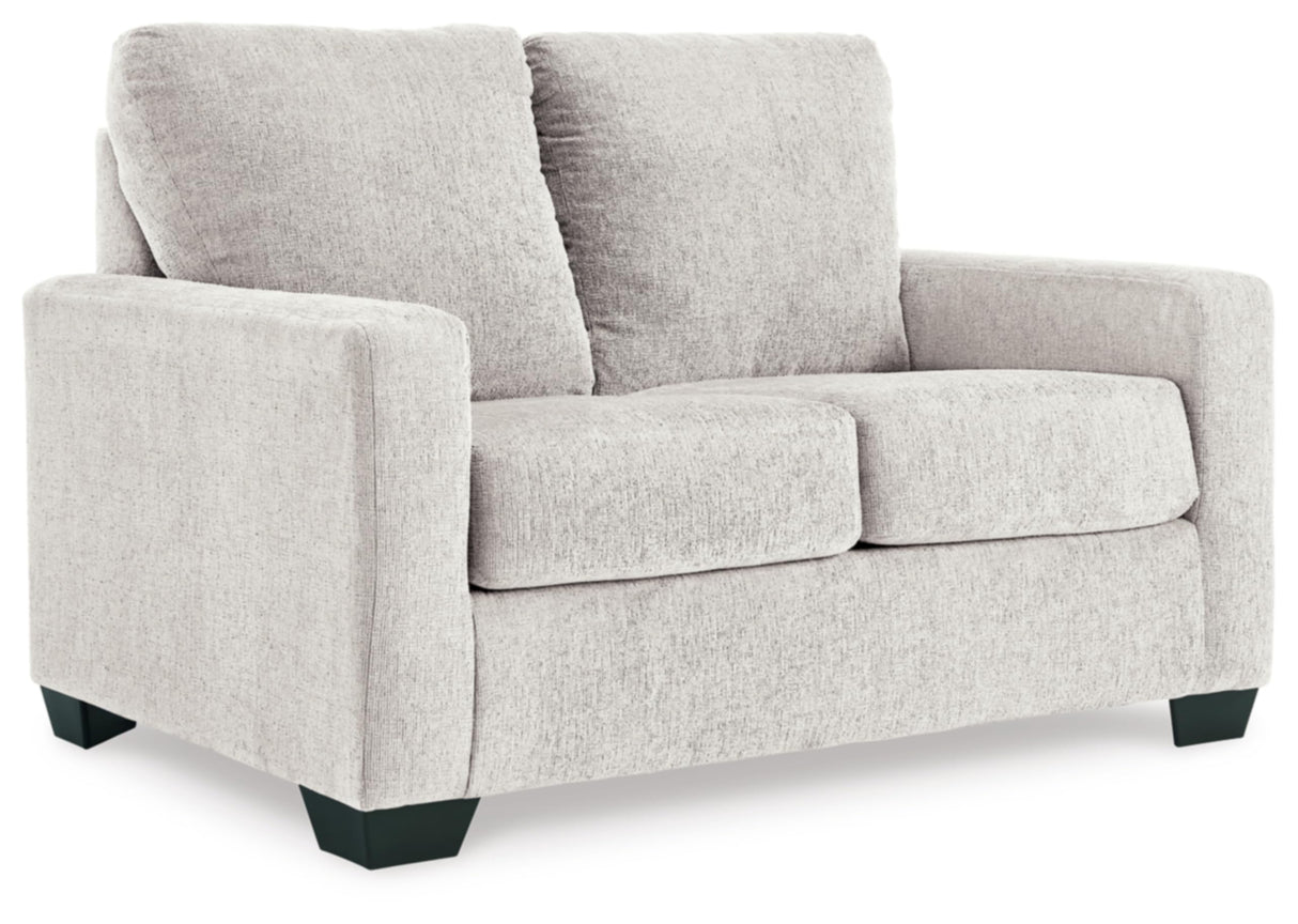 Rannis Coastal 2-in-1 Sofa Sleeper with Folding Gel Memory Foam Mattress, Twin, White
