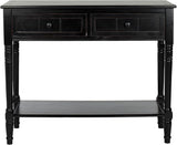 American Homes Collection Samantha Distressed/Cream 2-Drawer Console Table