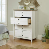 Cottage Road 4-Drawer Chest, Soft White finish,