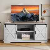 Farmhouse TV Stand for 65 Inch TV, Rustic Entertainment Center