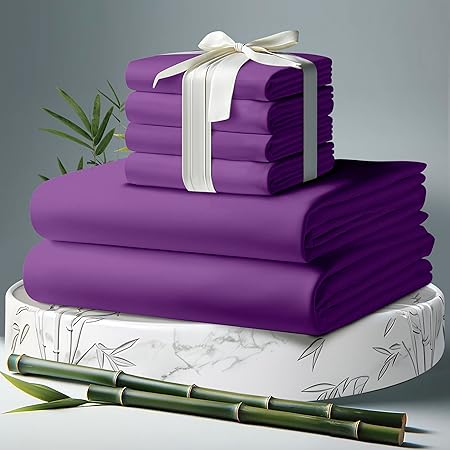 100% Organic Viscose Derived from Bamboo Sheets King Size 6pcs - Ultra