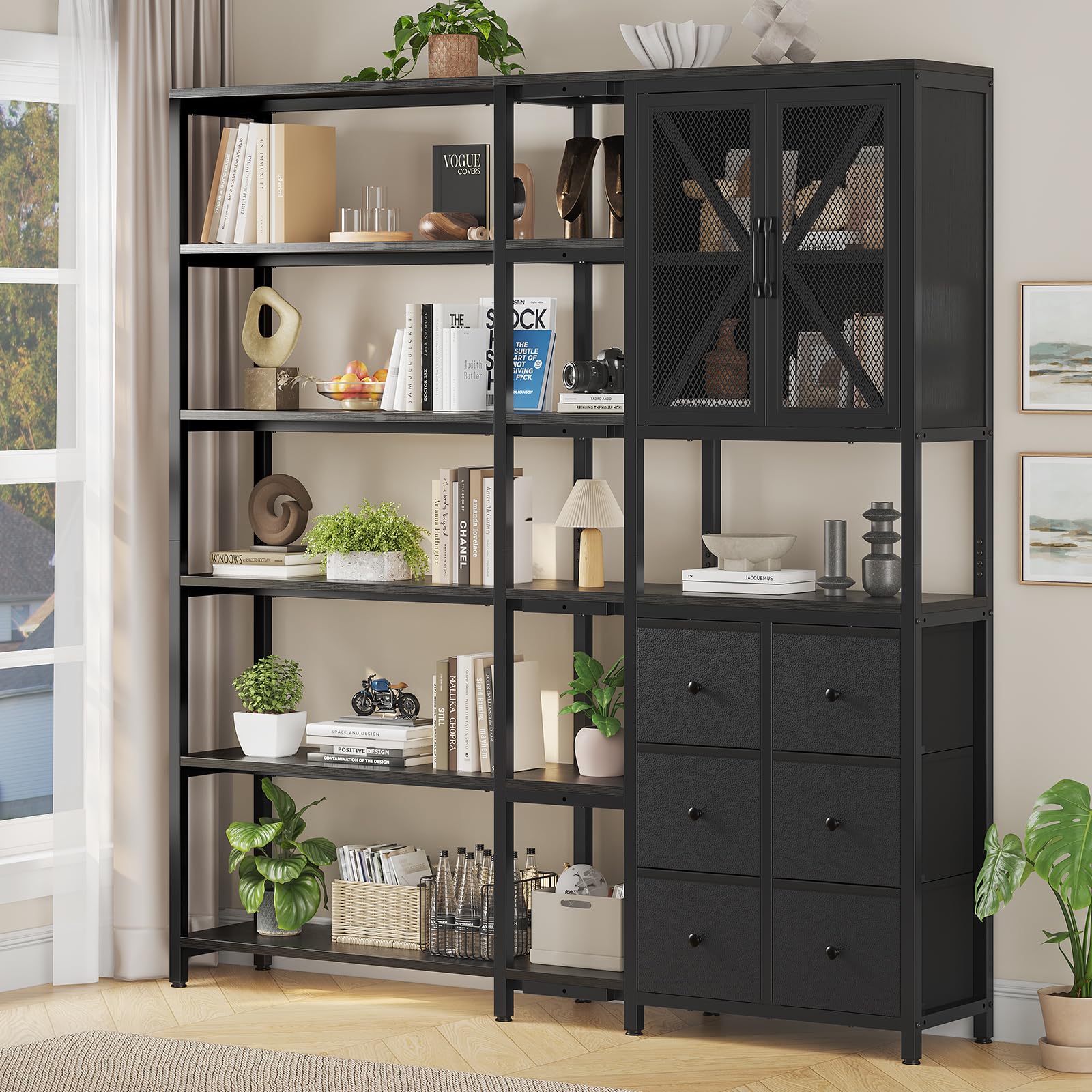 Desktop Bookshelf Countertop Bookcase Home Office Bookshelves Multifunctional