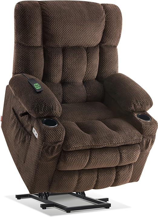 Dual Motor Power Lift Recliner Chair with Massage and Heat for Elderly People, Infinite