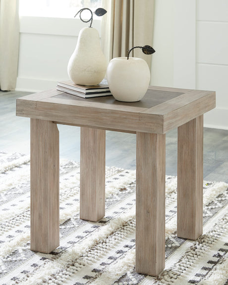 Hennington Rectangular End Table, Light Brown