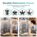 4-Pack LED Garage Light 180W - Deformable Shop Ceiling Lights