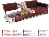 Empire Furniture USA Park Ave Collection Convertible Sofa Bed with Storage Space