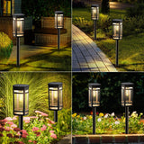 8 Pack Solar Lights Outdoor Waterproof for Garden Pathway Walkway Driveway Yard Lawn