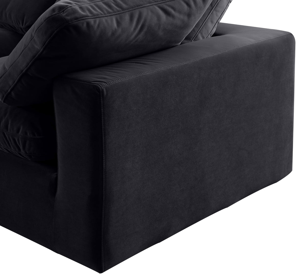 Furniture 189Black-Sec5C Comfy Collection Modern | Contemporary Upholstered Modular