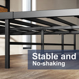 King Bed Frame and Headboard, Easy Assembly, Noise-Free, No Box Spring Needed