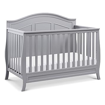 Emmett 4-in-1 Convertible Crib in White, Greenguard Gold Certified