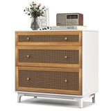 3-Drawer Dresser Chest for Bedroom - Storage Chest of Drawers with Anti-toppling