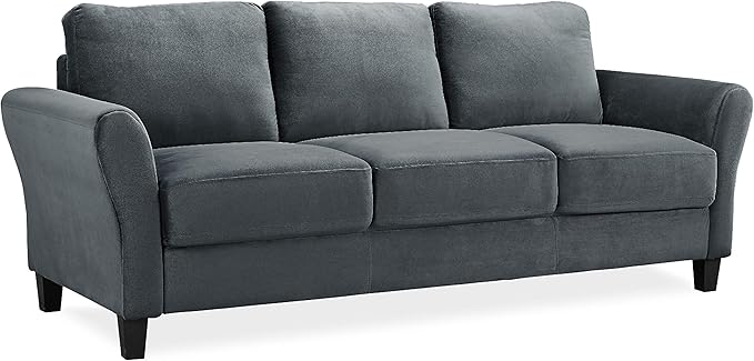 Solutions Watford Sofa with Rolled Arms, Light Brown