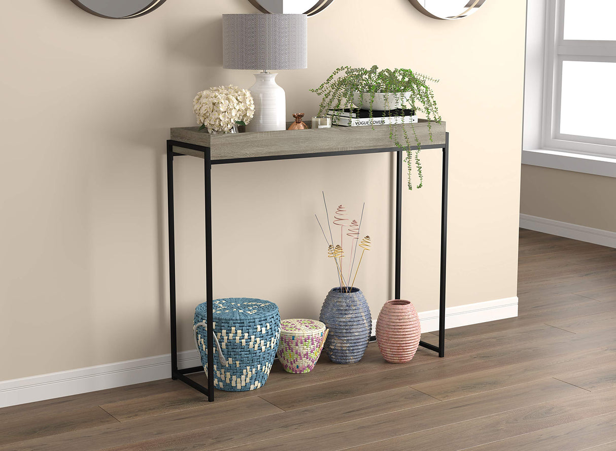 Console Table, Dark Taupe