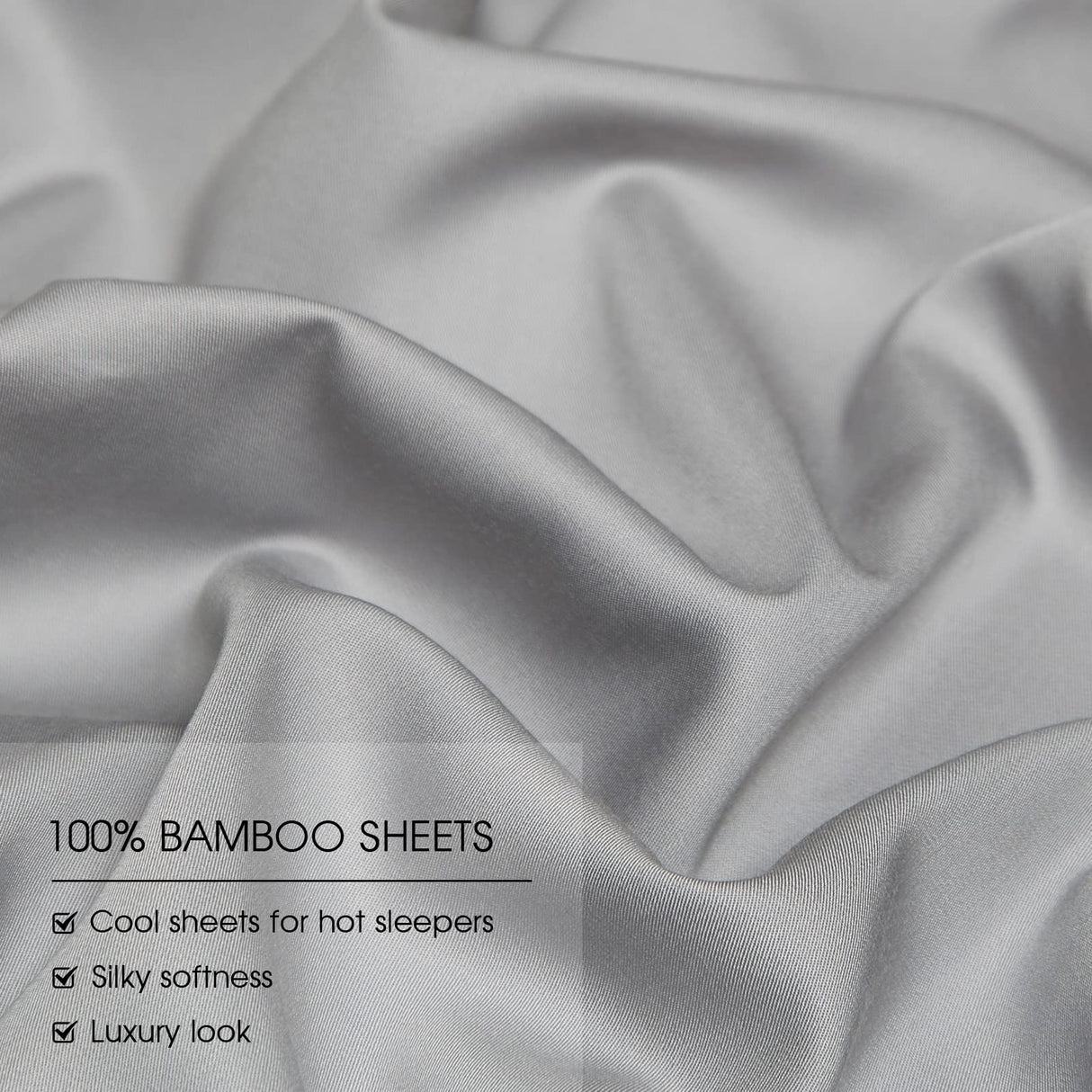 Deep Pocket King Sheets- Rayon Derived from Bamboo, Extra Deep Pocket Sheets Fits