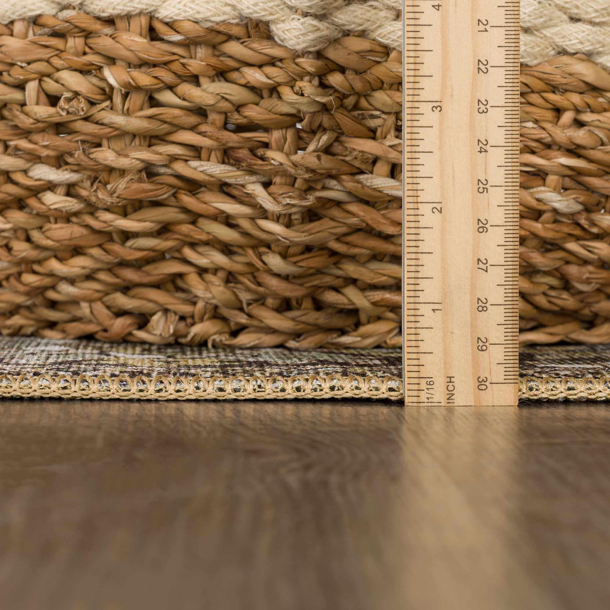 BoutiqueRugs Matangad Traditional Medallion Area Rug - Performance and High Traffic Carpet for Living Room, Dining Room, Bedroom - Green, Olive, Sage, Brown - 10' x 14'