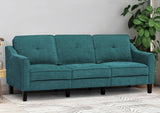 84 Inches Fabric 3-Seats Sofa with Tufted Backrest Cushion, Chenille Modern Couch