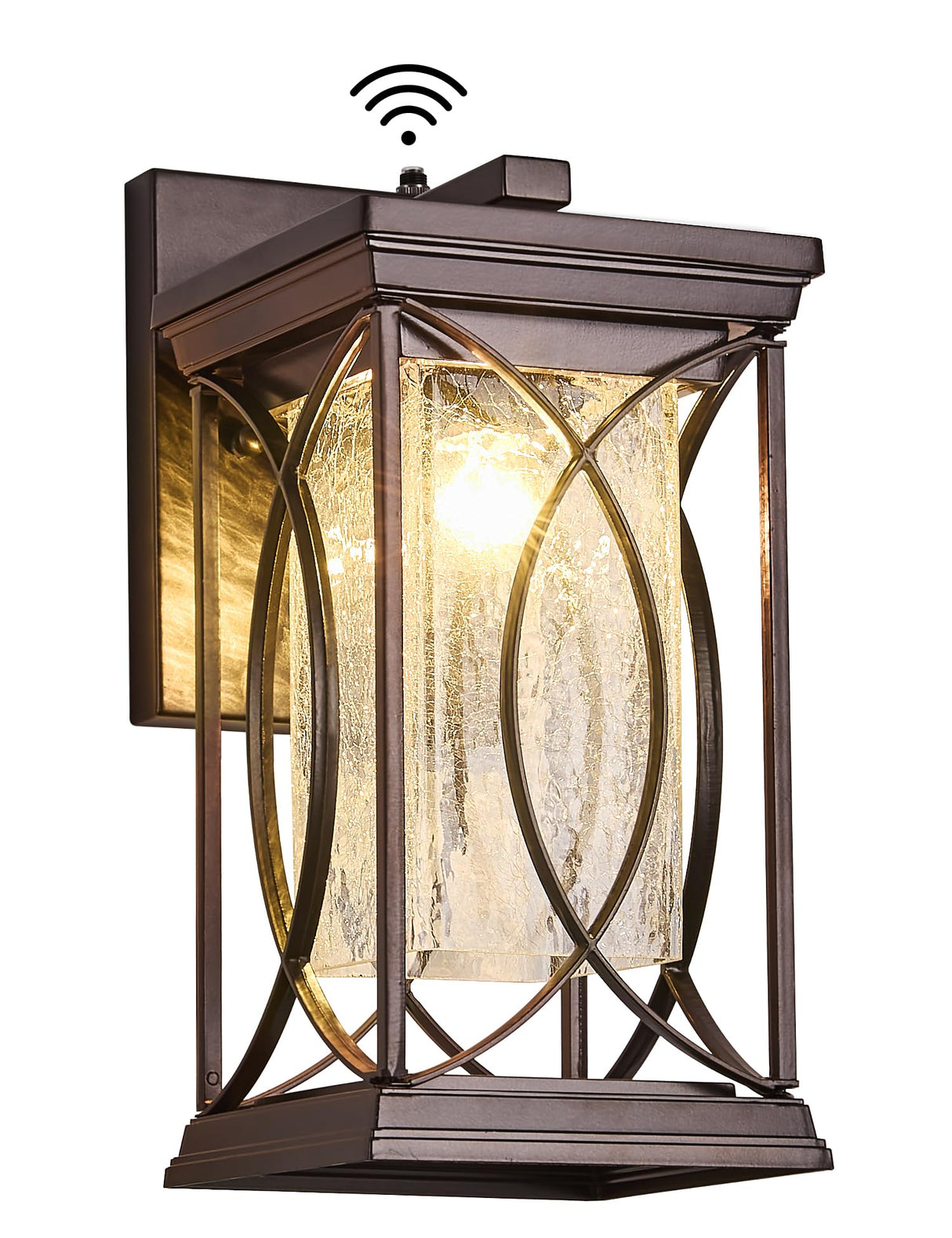 Oil Rubbed Bronze Outdoor Sconce Dusk to Dawn Exterior Light Fixtures Wall Mount Porch Light Modern Outdoor Wall Light