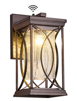 Oil Rubbed Bronze Outdoor Sconce Dusk to Dawn Exterior Light Fixtures Wall Mount Porch Light Modern Outdoor Wall Light