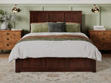 Madison Queen Platform Bed with Matching Footboard and Turbo Charger