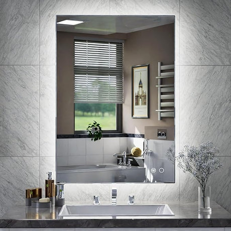 Backlit LED Mirror 42 x 36 Inch Lighted Bathroom Mirror with UL Listed LED Driver,