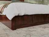 Madison Queen Platform Bed with Matching Footboard and Turbo Charger