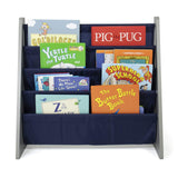 Book 4 shelves Organizer Kids Bookshelf, Grey/Navy