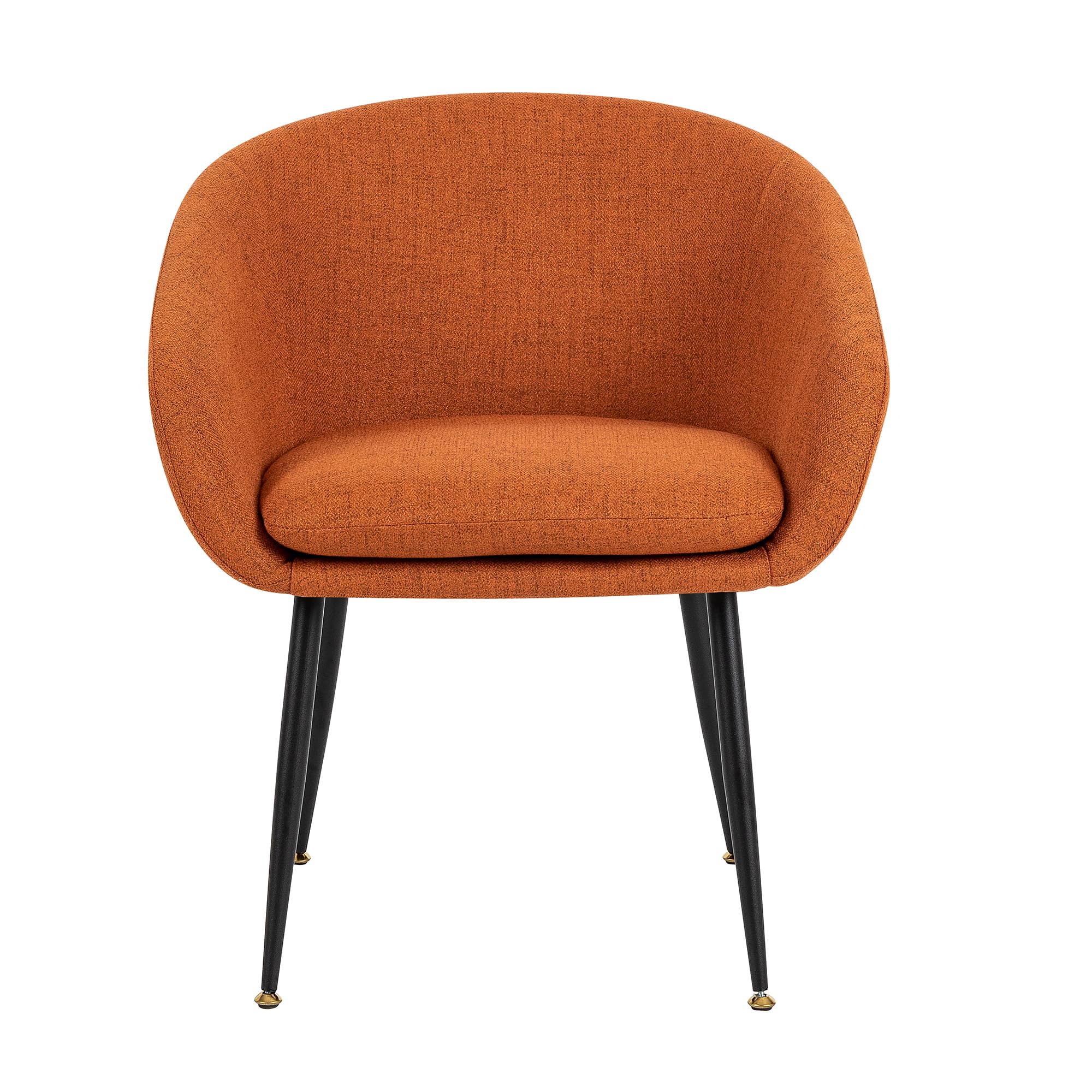 Furniture Series Modern Linen Living Room Arm Chair with Matt Black Iron Leg